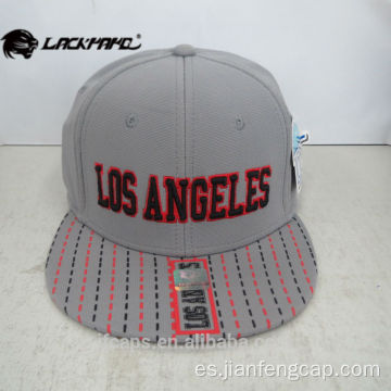 gorra plana hip hop con bordado snapback